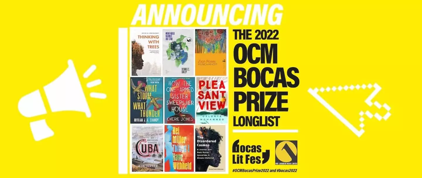 Covers of books longlisted for the 2022 OCM Bocas Prize